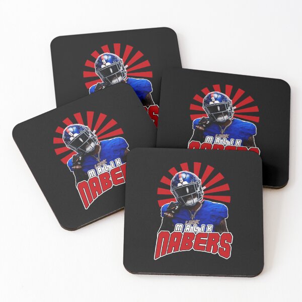 Item preview, Malik Nabers Helmeted Power Stance Illustration designed and sold by Susannayden.