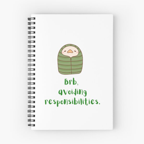 Item preview, BRB, Avoiding Responsibilities | Funny Sarcastic Quote Shirt designed and sold by NCODesigns.
