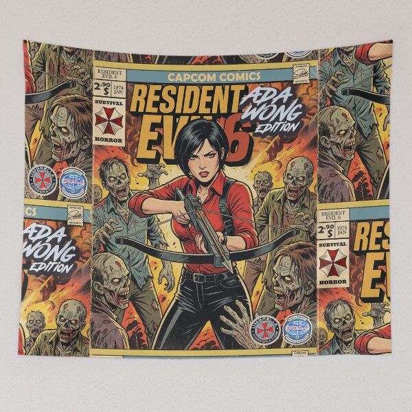 Item preview, Resident Evil 6 Ada Wong Classic Comic Retro Gaming Art  designed and sold by Back2Collage.