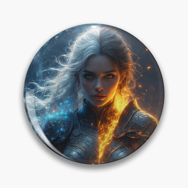 Item preview, The Balance of Flames & Frost — Fantasy Warrior Art by NegarTv Designs designed and sold by NegarTv Designs.