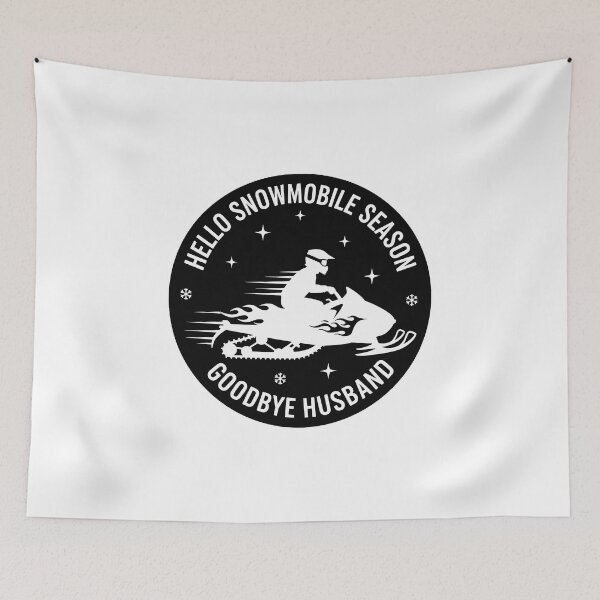 Item preview, Hello Snowmobile Season Goodbye Husband , Winter, Christmas designed and sold by Merchall  store.