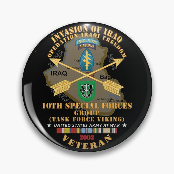 Item preview, Army - 10th SFG - TF Viking - OIF - Invasion - 2003 w IRAQ SVC X 300 designed and sold by Military Insignia Products.