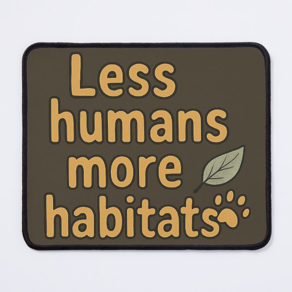 Item preview, Less Humans More Habitats designed and sold by ChirpInc.