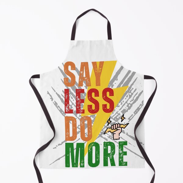 Item preview, Say Less Do More – Power Lightning Fist Motivational Design designed and sold by ArtVibe-Ties.