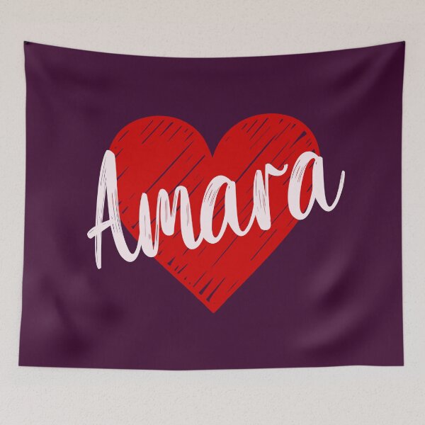 Item preview, Amara Name Red Heart  designed and sold by Jeallan Designs.