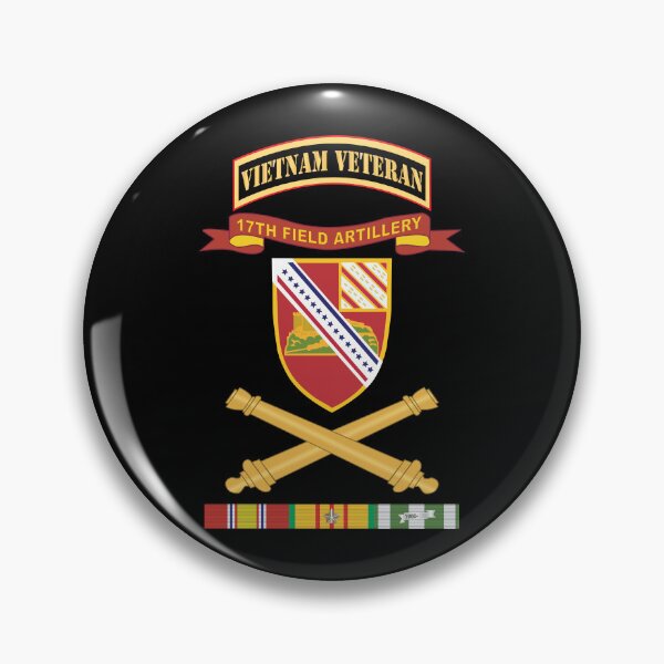 Item preview, Army - 17th Field Artillery - Ribbon w Branch - VN SVC Tab X 300 designed and sold by Military Insignia Products.