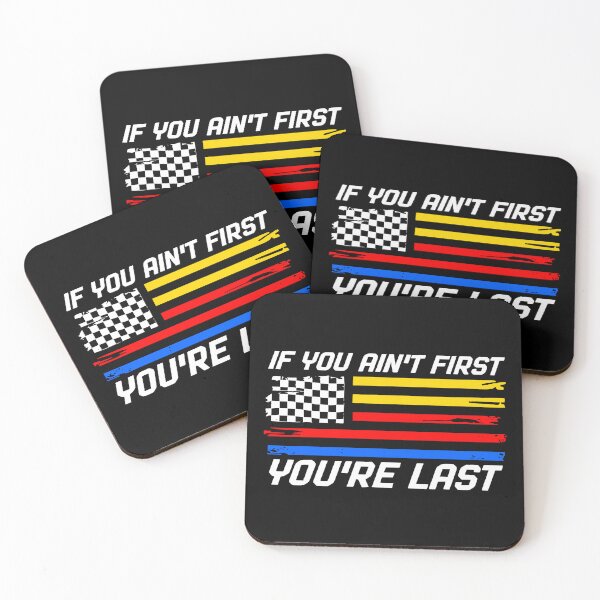 Item preview, US Flag Car Racing If You Ain't First You're Last , Race day, Racing, Cheer racing, Cheer mom , Race Car designed and sold by Merchall  store.