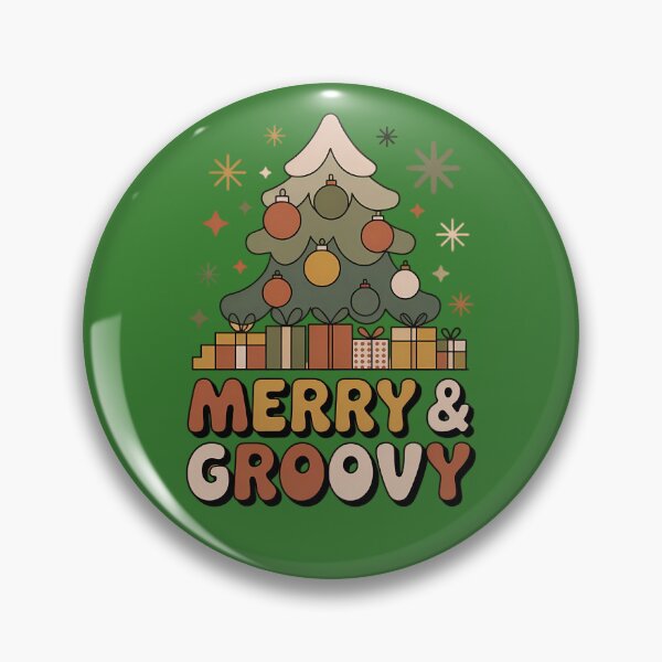 Item preview, "Retro Groovy Christmas Tree Holiday Graphic T-Shirt" designed and sold by InkWeaveShop.