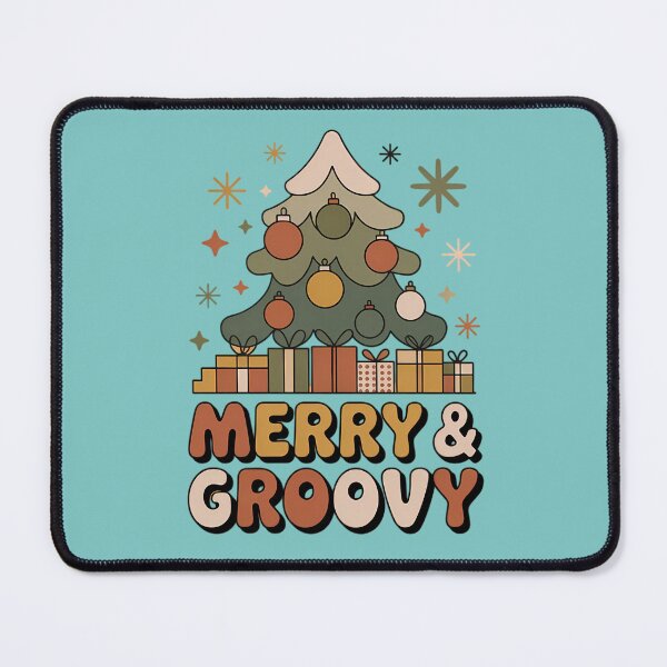 Item preview, "Retro Groovy Christmas Tree Holiday Graphic T-Shirt" designed and sold by InkWeaveShop.
