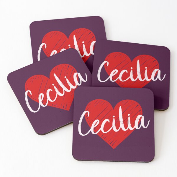 Item preview, Cecilia Name Red Heart  designed and sold by Jeallan Designs.