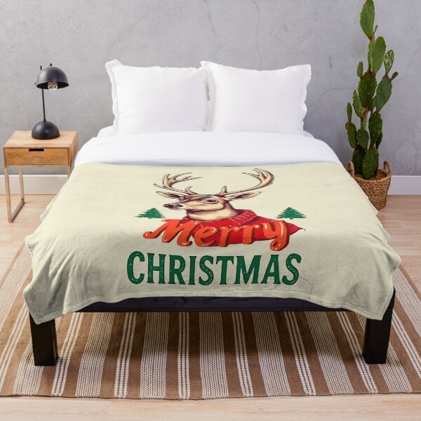 Item preview, Merry Christmas Reindeer Art designed and sold by Dreamy Ocean Art.