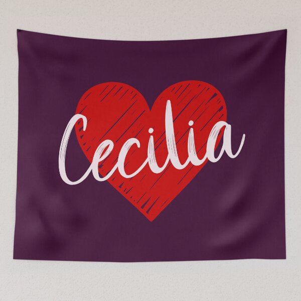 Item preview, Cecilia Name Red Heart  designed and sold by Jeallan Designs.