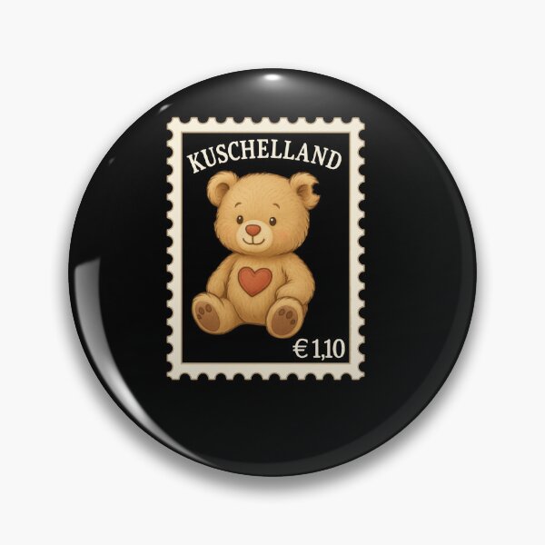 Item preview, Teddy Bear Stamp Cuddly Heart Retro Shirt designed and sold by sbachstroem.