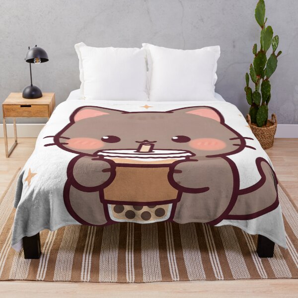 Item preview, Kawaii Cat With Bubble Tea – Cute Boba Cat designed and sold by Evian ShopCo.