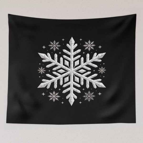Item preview, Elegant Geometric Winter Snowflake designed and sold by MooonTees.