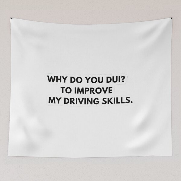 Item preview, Dark Humor DUI Driving Skills Sticker designed and sold by FUNNY PAW.