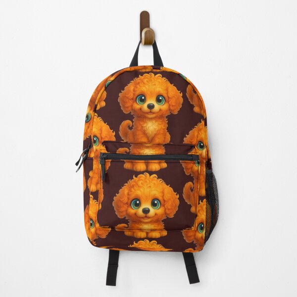 Artikelvorschau, Illustration eines flauschigen Welpen mit großen Augen – Niedliche, farbenfrohe Kawaii-Tierkunst entworfen und verkauft von Soft rot studio.