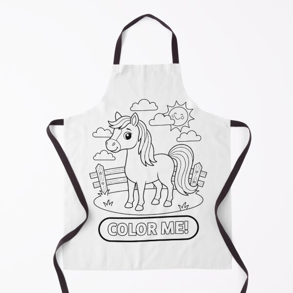 Item preview, Sunny Pasture Horse: Color Me! designed and sold by HaarlemPinupParadise.