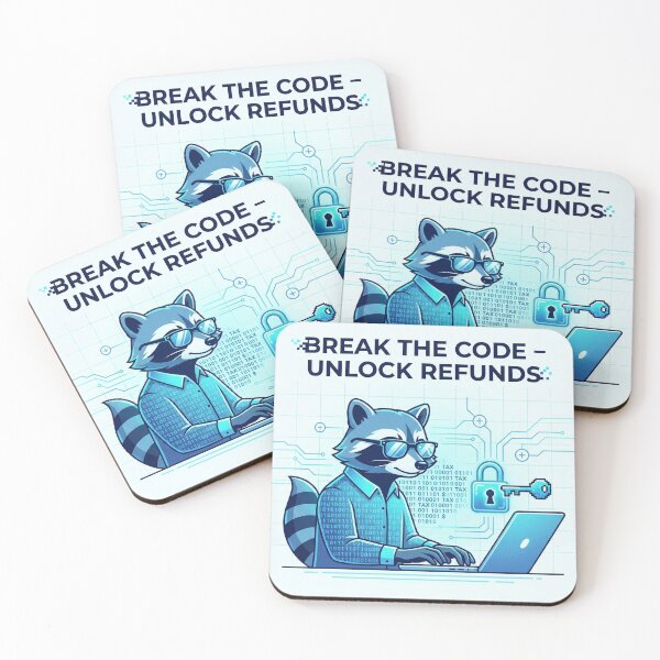 Item preview, Break the Code Unlock Refunds Raccoon CPA – Tax Hacker designed and sold by RaccoonCPA.