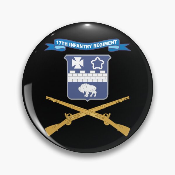 Item preview, Army - 17th Infantry Regiment - Branch w Ribbon X 300 designed and sold by Military Insignia Products.
