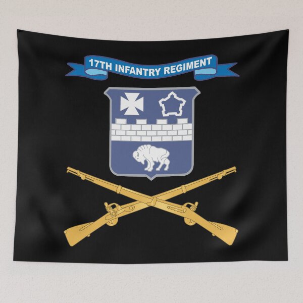 Item preview, Army - 17th Infantry Regiment - Branch w Ribbon X 300 designed and sold by Military Insignia Products.