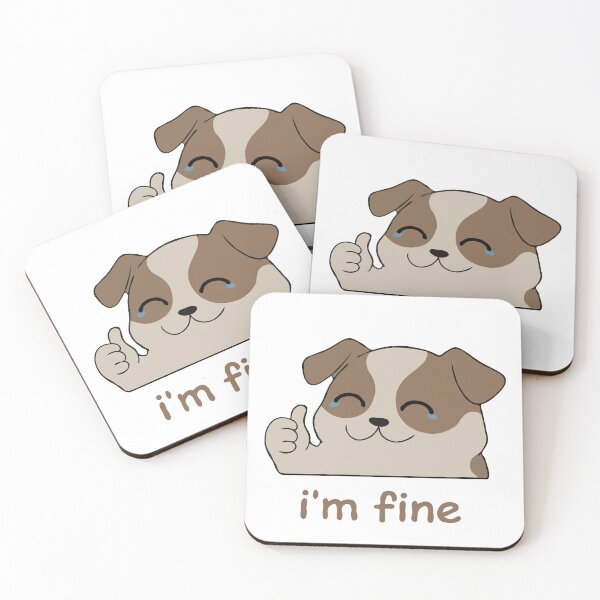 Item preview, Crying Dog I'm Fine designed and sold by Gkinoki.