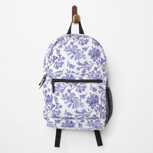 Item preview, Blue Purple Jacaranda Flower Clusters in Watercolor Pattern designed and sold by andrebalest.art.