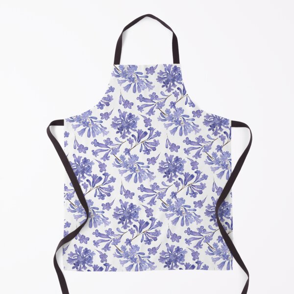 Item preview, Blue Purple Jacaranda Flower Clusters in Watercolor Pattern designed and sold by andrebalest.art.