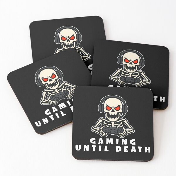 Item preview, Gaming Until Death Hardcore Gamer Skull Design with Controller designed and sold by Bawek85Designs.