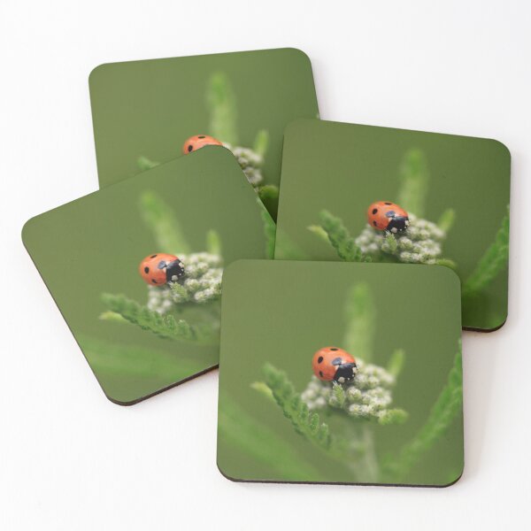 Item preview, Red ladybug sitting on plant designed and sold by olena2552.