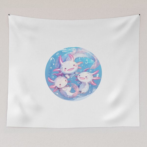 Item preview, Cute happy axolotls designed and sold by SMARTKIT  DESIGNAGENCY.