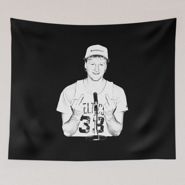 Item preview, Retro Larry Bird Middle Finger Smile  designed and sold by Conoineda.