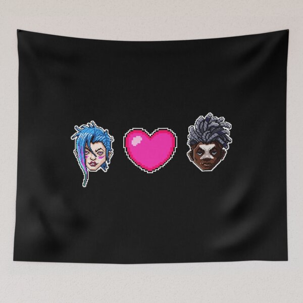 Item preview, J Inx And Ek Ko Arcane Season 2 Pixel Art  designed and sold by Tyraeadows.
