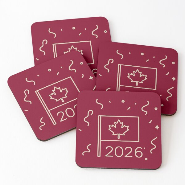 Item preview, New Year 2026 Canada – Minimalist Canadian Flag | Happy New Year Gift designed and sold by mocci10.