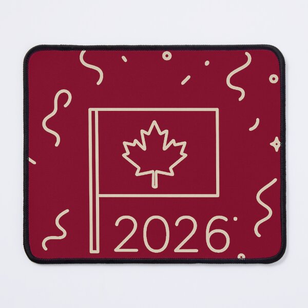 Item preview, New Year 2026 Canada – Minimalist Canadian Flag | Happy New Year Gift designed and sold by mocci10.
