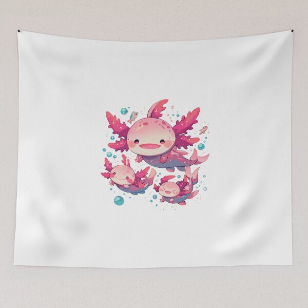 Item preview, Cute happy axolotls designed and sold by SMARTKIT  DESIGNAGENCY.