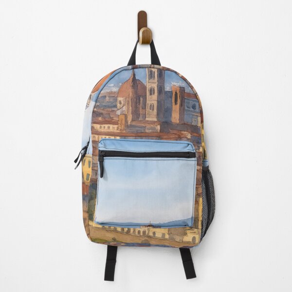 Item preview, Florence cityscape with the Duomo and the Arno River under a clear blue sky designed and sold by Sasas Design.