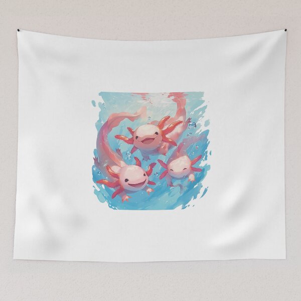 Item preview, Cute happy axolotls designed and sold by SMARTKIT  DESIGNAGENCY.