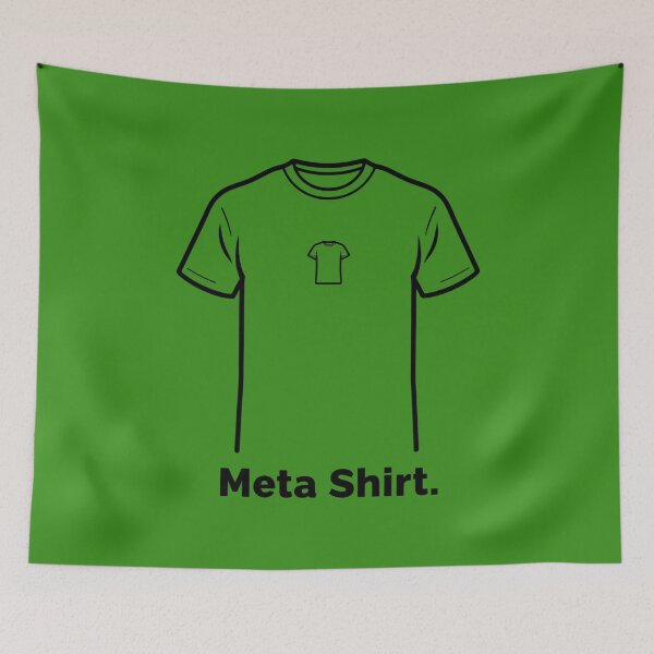 Item preview, Meta Shirt – Funny Minimalist Meta Design designed and sold by EchopawCo.