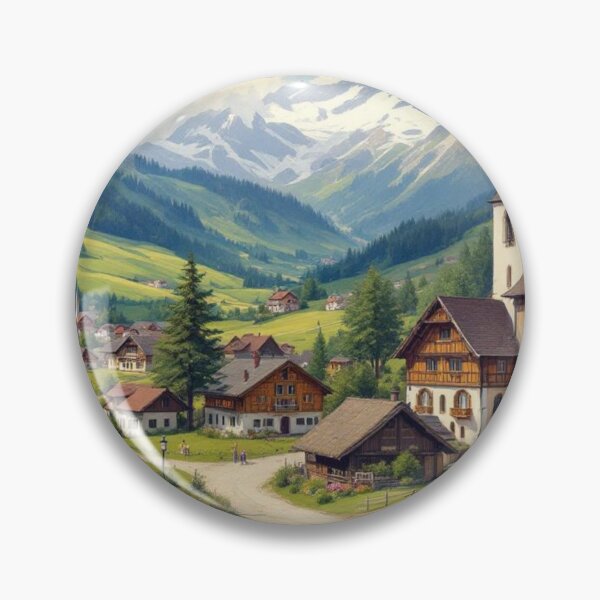 Item preview, Village in the valley (Austria) designed and sold by jefboutique6150.