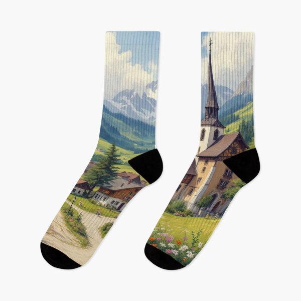 Item preview, Village in the valley (Austria) designed and sold by jefboutique6150.