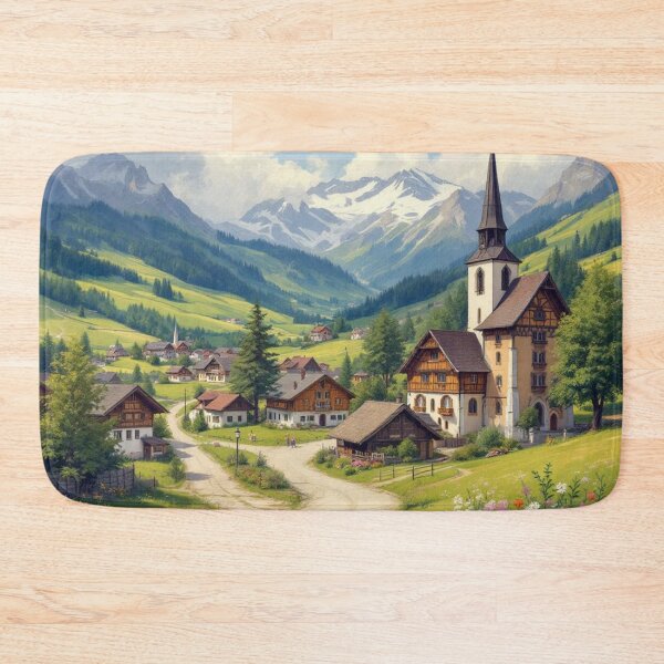 Item preview, Village in the valley (Austria) designed and sold by jefboutique6150.