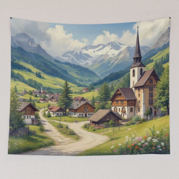 Item preview, Village in the valley (Austria) designed and sold by jefboutique6150.