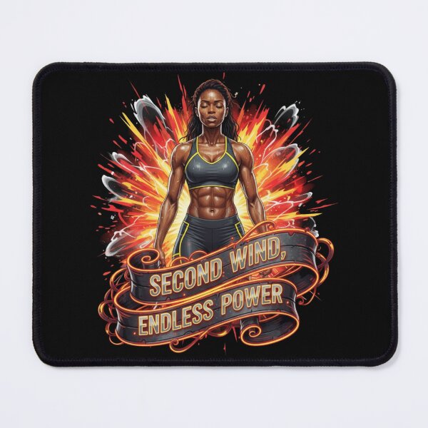 Item preview, "Second Wind Endless Power" T-Shirt | Intense Workout Motivation Pop Art designed and sold by BoldBloomArt.