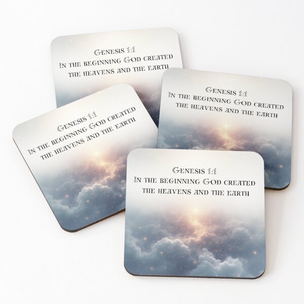 Item preview, Genesis 1:1 Graphic Verse designed and sold by psalm23heals.