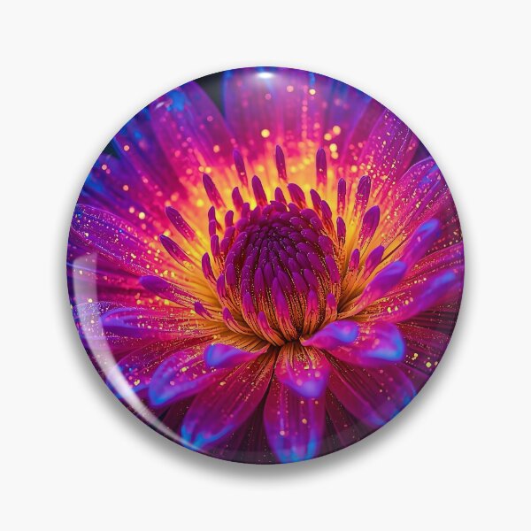Item preview, Stellar Burst - Cosmic Explosion Flower Macro Art Print designed and sold by Then & Now Flora.