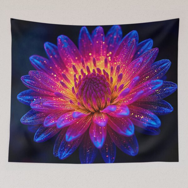 Item preview, Stellar Burst - Cosmic Explosion Flower Macro Art Print designed and sold by Then & Now Flora.