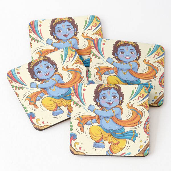 Item preview, Dancing Krishna Sticker – Joyful Divine Art designed and sold by harharmahadev99.