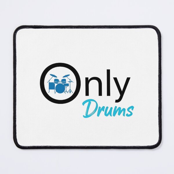 Item preview, Only Drums funny drum mower blue designed and sold by MoodimalStudio.