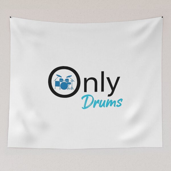 Item preview, Only Drums funny drum mower blue designed and sold by MoodimalStudio.